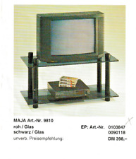 MAJA HiFi REAK  9810   Edelstahl, Rauch * Glas 5mm *  schwarz