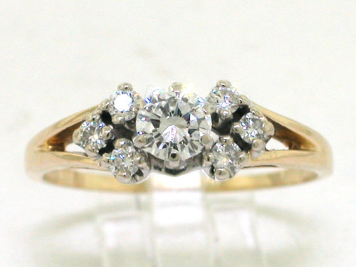 Brillant ring 585 - ring, gelbgold