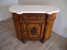 Antike Kommode Konsole Schrank um 1880  Gründerzeit Nußbaum Wurzelholz