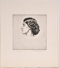 Otto Quante / Radierung/ handsigniert / um 1920 / römisch XXX Exemplare