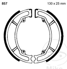 EBC Bremsbacken ohne Federn 857 130x25mm für Peugeot Elyseo 125 1998, 2000,04