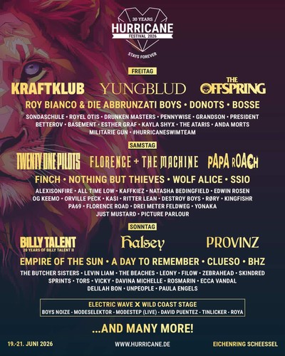 Hurricane festival 2026 - hurricane,
