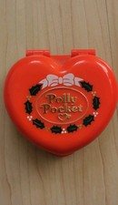 Polly Pocket Merry Christmas Dose Herz Winter Wonderland Bluebird 1989