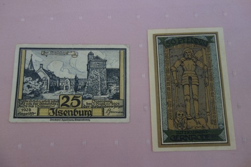 Notgeld 1921 ilsenburg - 2x, 1921: