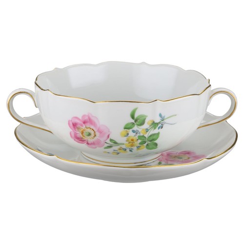 Suppentasse mit untertasse - suppentasse,