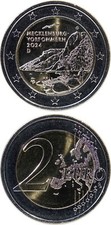 DEUTSCHLAND/GERMANY € 2 Euro 2024 (G) UNC 'Mecklenburg-Vorpommern'