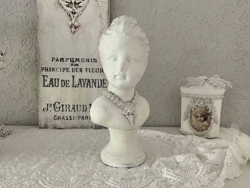 Mädchen büste figur shabby - mädchen,