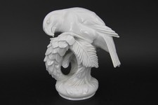 Original MEISSEN K.210 Figur Vogel auf Baumstamm TOP weiß 15cm #C2