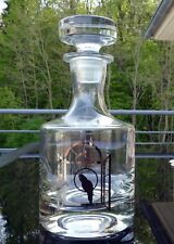 Schwere exklusive Kristall Karaffe - Whiskey - Rum - Schnapskaraffe 1,95 kg !!!