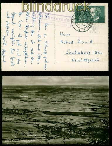 Bund landpoststempel vockerode - bund,