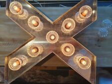 (X) - Großer Metall - Buchstabe - X - SUPER SCHÖNE LICHTWERBUNG - TOP Design