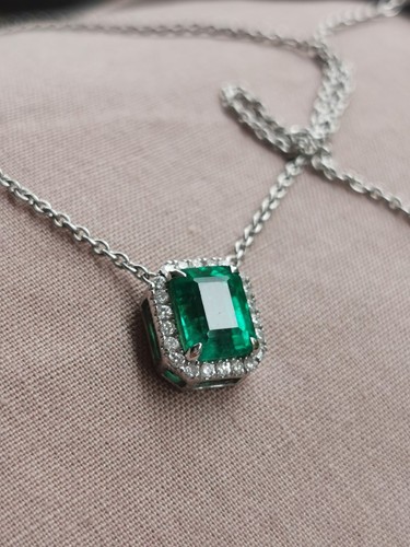 Goldkette smaragd 750 - goldkette, 18k