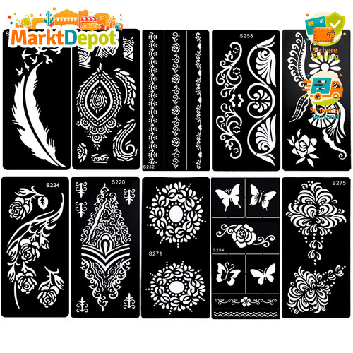 Henna tattoo schablonen - henna,