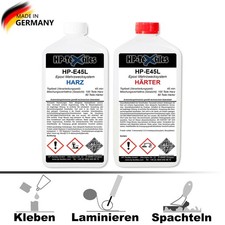 Epoxidharz dünnflüssig E45L laminieren verkleben Gfk Harz + Härter Deckschicht