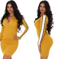 Damen Feinstrick Strickkleid