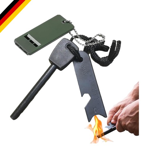 Feuerstahl set mit schaber - feuerstahl,