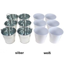 6 Eimer Ø14xH12,5cm Übertopf
