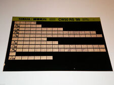 Microfich Werkstatthandbuch Yamaha / MBK Roller CW 50 RS ab 1999 