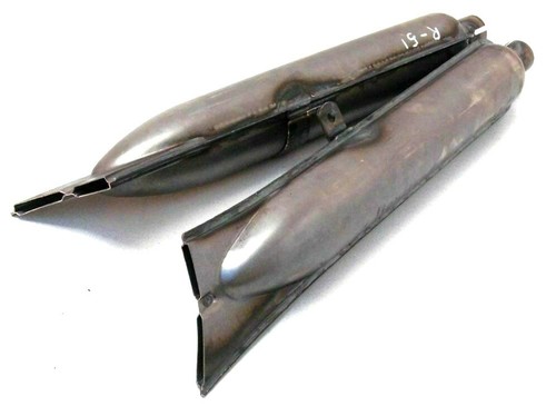 Paar auspufftöpfe auspuff - auspufftöpfe,