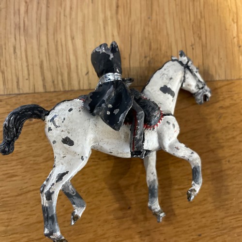 Metall pferd mit soldat - pferd,