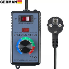 230V Drehzahlregler Drehzahlsteller Motordrehzahlsteuerung Ventilatoren Motoren