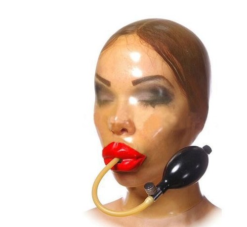 Latex gummihaube mit - latex-gummihaube,