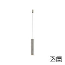 LED Pendelleuchte greige