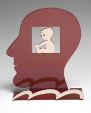 David Gerstein "Head-Baby" 3D Metall-Skulptur v. 2006