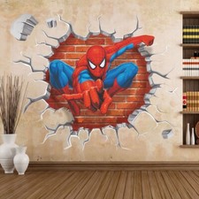 3D Spider Man Wandaufkleber