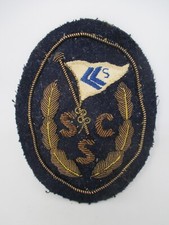 Marine Schifffahrt Abzeichen Stoff Aufnäher Reederei SSC alt