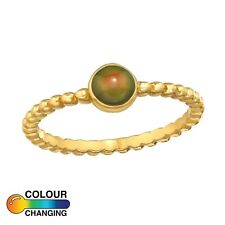 Stimmungsring Silber 925 gold