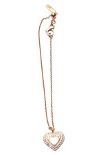 JETTE JOOP Damen Halskette Gold Herz Anhänger Elegant 18cm Kette