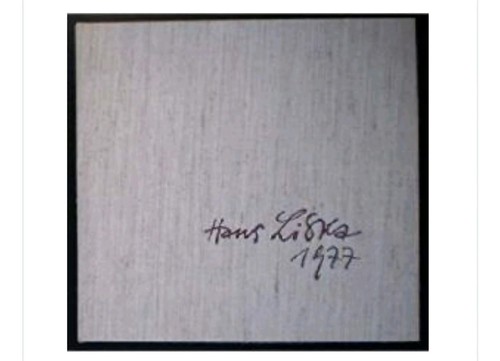 Hans liska 1977 kunstbuch - liska,