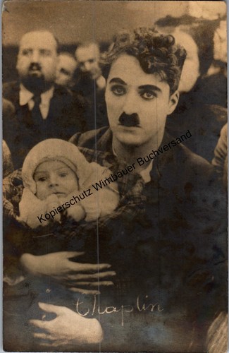Autogrammkarte charlie chaplin - autogrammkarte,