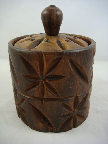 Alte dose rund - holzdose, mit
