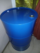 Stahlfass 216 Liter blau