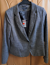 NEU Comma Blazer Gr. 40 grau/schwarz NP 139,99€