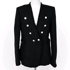 Zara schwarz boucle tweed - zara,