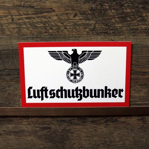 Schild luftschutzbunker - schild,