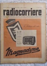 RADIOCORRIERE TV EIAR 1941 NR. 23 WERBUNG MAGNADYNE, RADIO MINERVA, SIEMENS