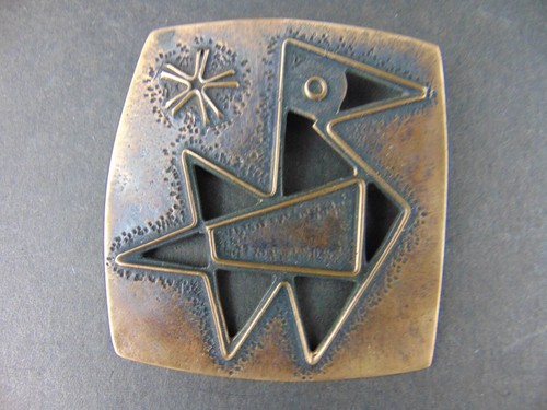 Percz janos brosche bronze - percz,