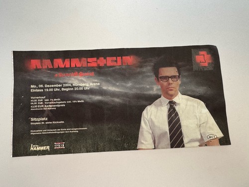 Rammstein ticket 2004 - ticket,