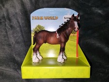 schleich Kaltblütig Pferd Farm World Beauner 13808 Clydesdale Wallach Sammler