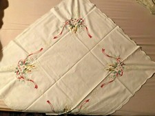 Tischdecke, Mitteldecke, Bogenrand, festlich, Kerzen, 80 x 80 cm