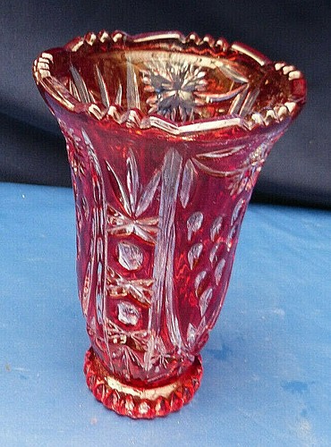 14687 vase glas rot - 14687.,