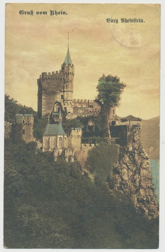 Burg rheinstein gruss vom - burg,