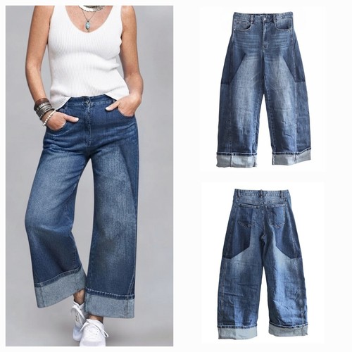 Wide leg jeans - leg, high