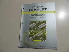 1991 Ergänzung Schaltpläne  wiring diagram Toyota Starlet P8 EP80 EP81 NP80