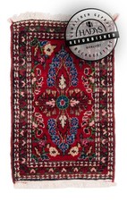 HADYS Teppich Perser Orient refurbished handgeknüpft Wolle rot 85x54