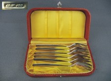 Silber 100 versilbert 6 Stück für 6 Personen Kuchen Gabel - G.S. Georg Schreiter